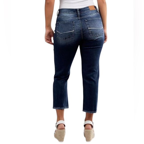 BKE Women's Gabby Curvy Fit High Rise Stretch Capri Jeans | Size 28 - Picture 2 of 8